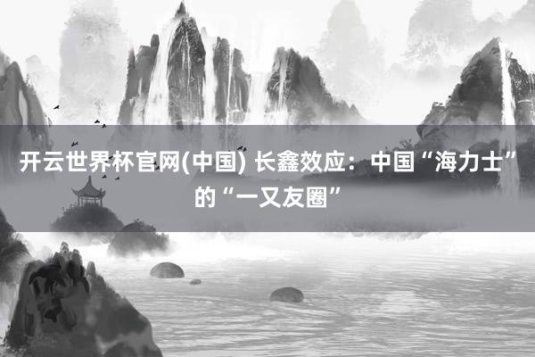 开云世界杯官网(中国) 长鑫效应：中国“海力士”的“一又友圈”