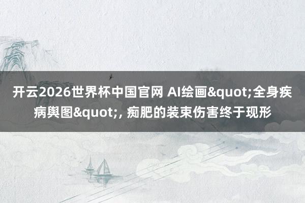 开云2026世界杯中国官网 AI绘画"全身疾病舆图", 痴肥的装束伤害终于现形