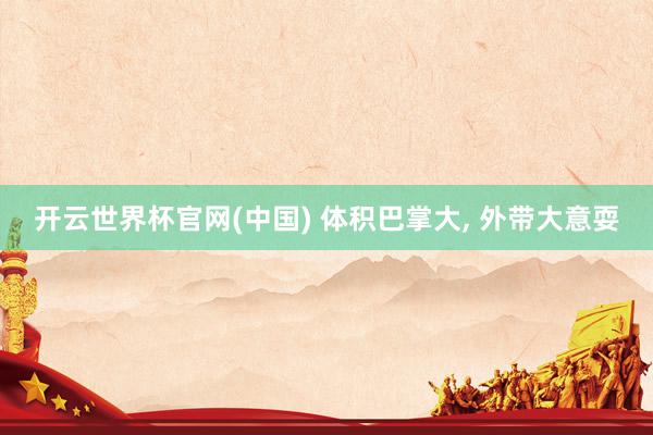 开云世界杯官网(中国) 体积巴掌大， 外带大意耍