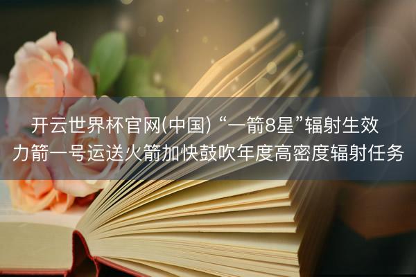 开云世界杯官网(中国) “一箭8星”辐射生效 力箭一号运送火箭加快鼓吹年度高密度辐射任务